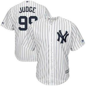 Aaron Judge #99 New York Yankees Home White Stripe Cool Base Stitched Jersey